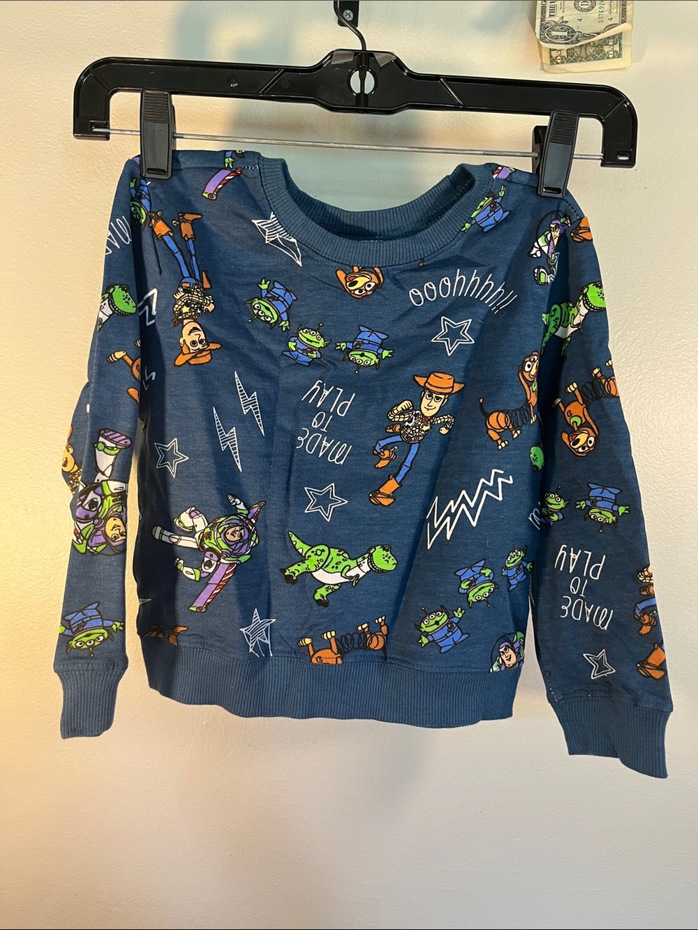 Disney Navy Blue Toy Story Character Pullover Sweatshirt